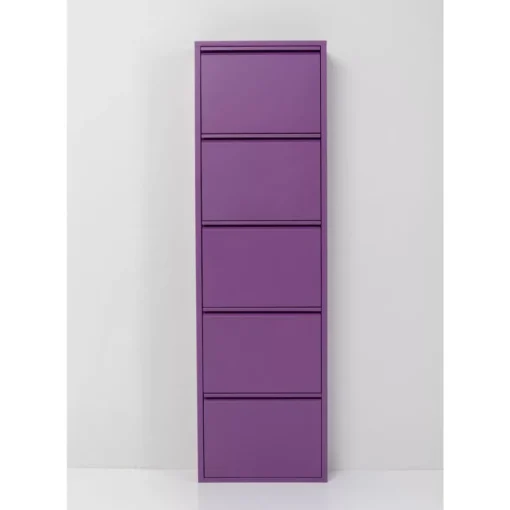KARE Design Kleinmöbel & Sonstiges-Schuhkipper Caruso 5-Er Violet