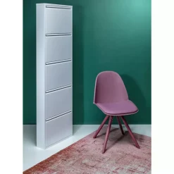 KARE Design Kleinmöbel & Sonstiges-Schuhkipper Caruso 5-Er Weis (Mo)