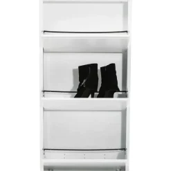 KARE Design Kleinmöbel & Sonstiges-Schuhkipper Caruso 3-Er Weiss (Mo)