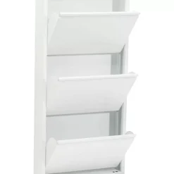 KARE Design Kleinmöbel & Sonstiges-Schuhkipper Caruso 3-Er Weiss
