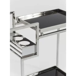 KARE Design Tische-Servierwagen Barfly Silber