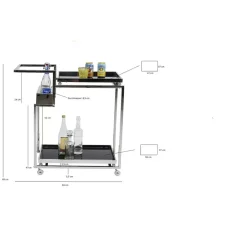 KARE Design Tische-Servierwagen Barfly Silber