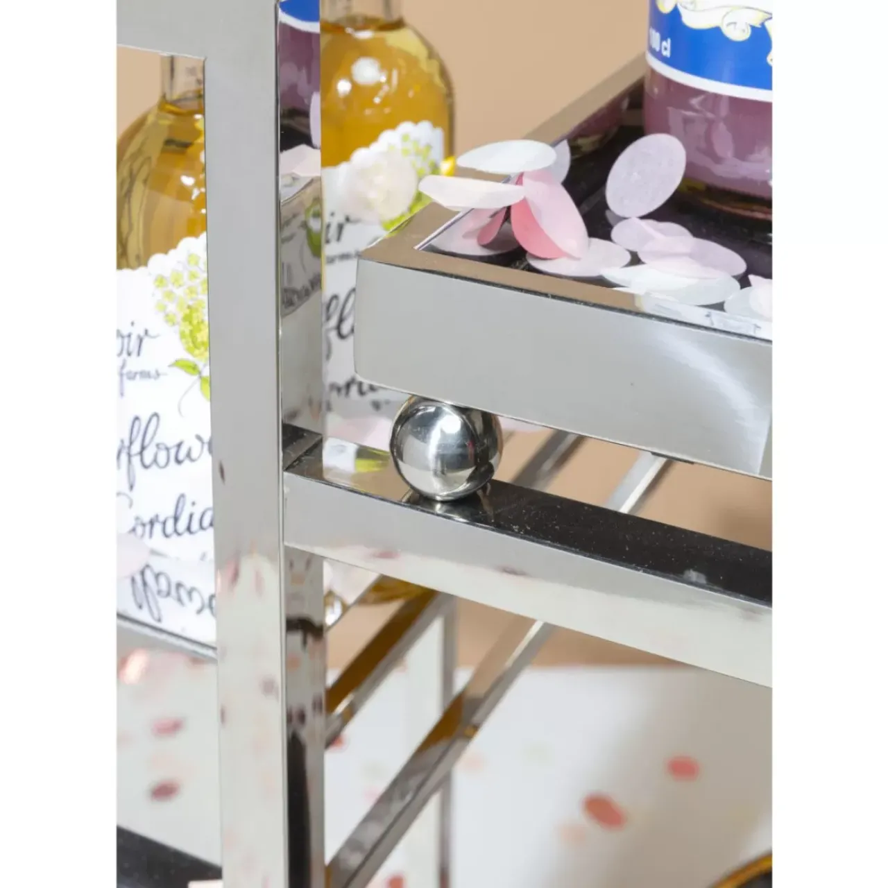 KARE Design Tische-Servierwagen Barfly Silber