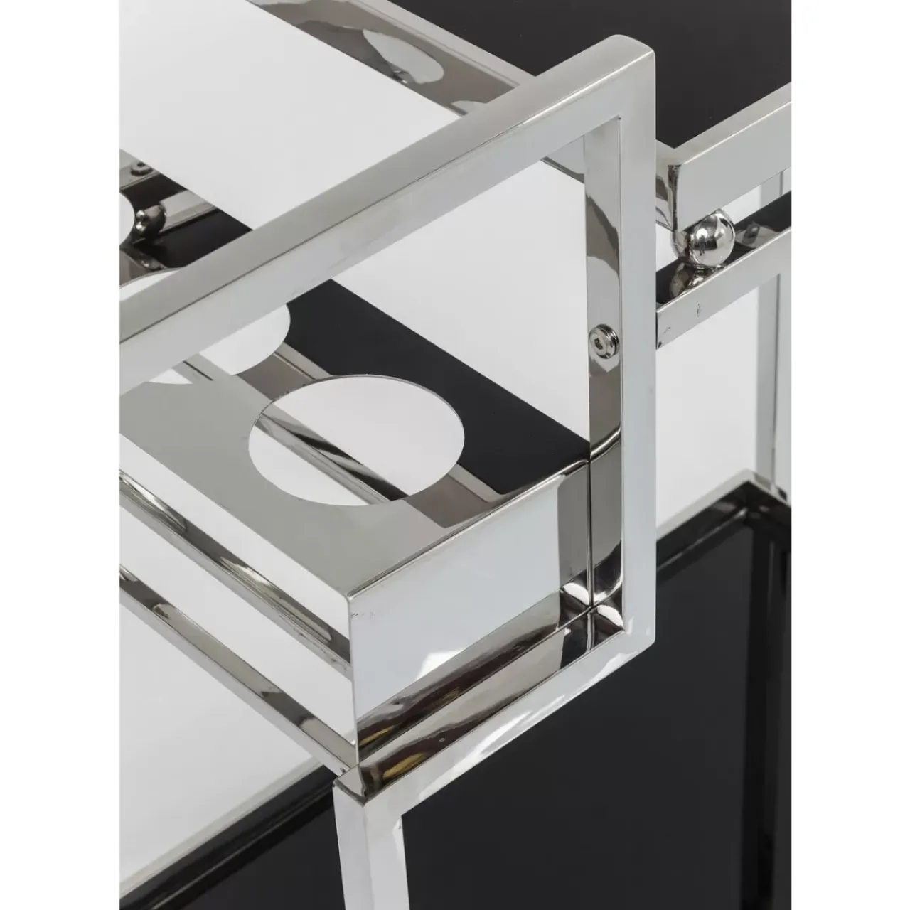 KARE Design Tische-Servierwagen Barfly Silber