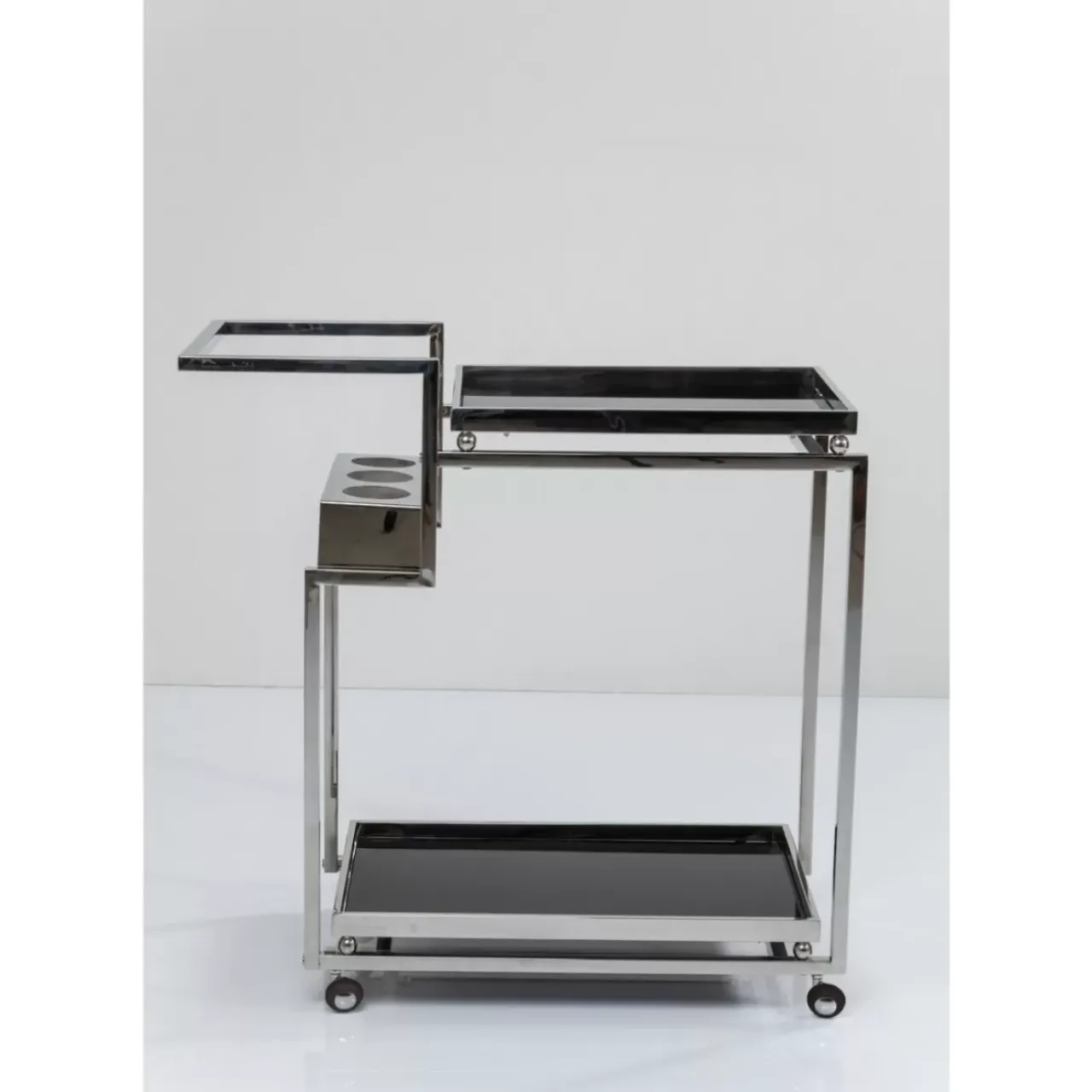 KARE Design Tische-Servierwagen Barfly Silber