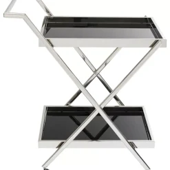 KARE Design Tische-Servierwagen Casino Silber