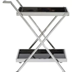 KARE Design Tische-Servierwagen Casino Silber