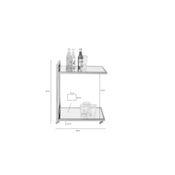 KARE Design Tische-Servierwagen Classy Chrome