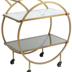 KARE Design Tische-Servierwagen Loft Brass