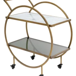 KARE Design Tische-Servierwagen Loft Brass