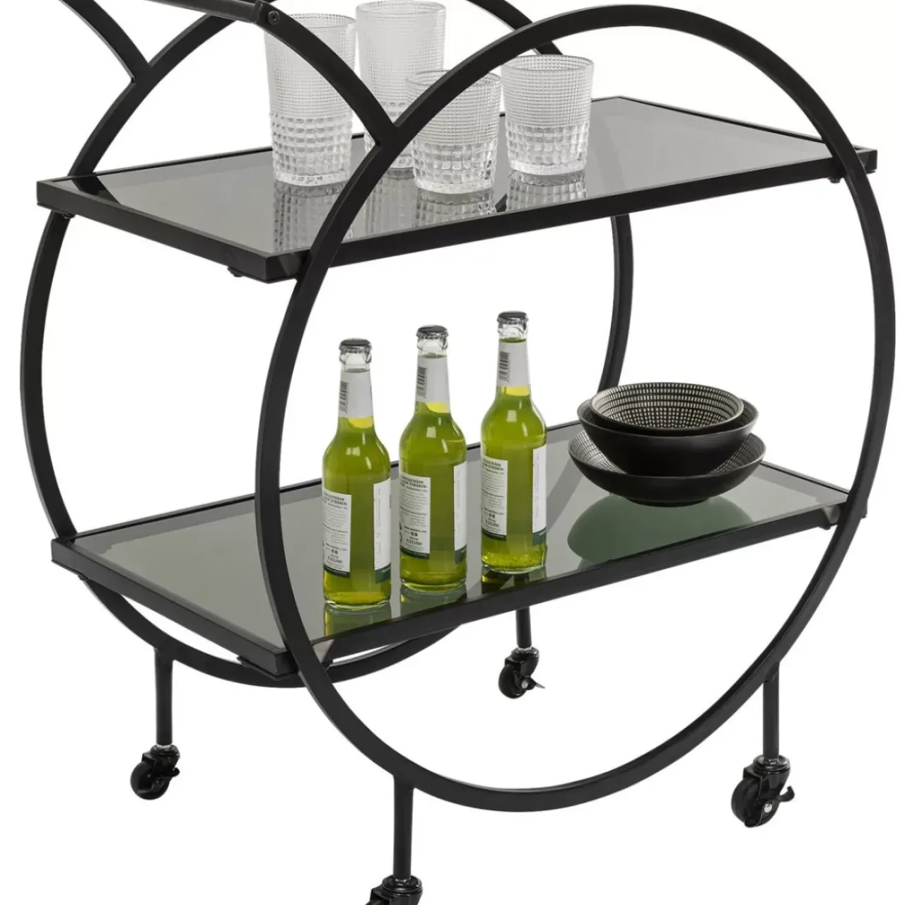 KARE Design Tische-Servierwagen Loft Schwarz