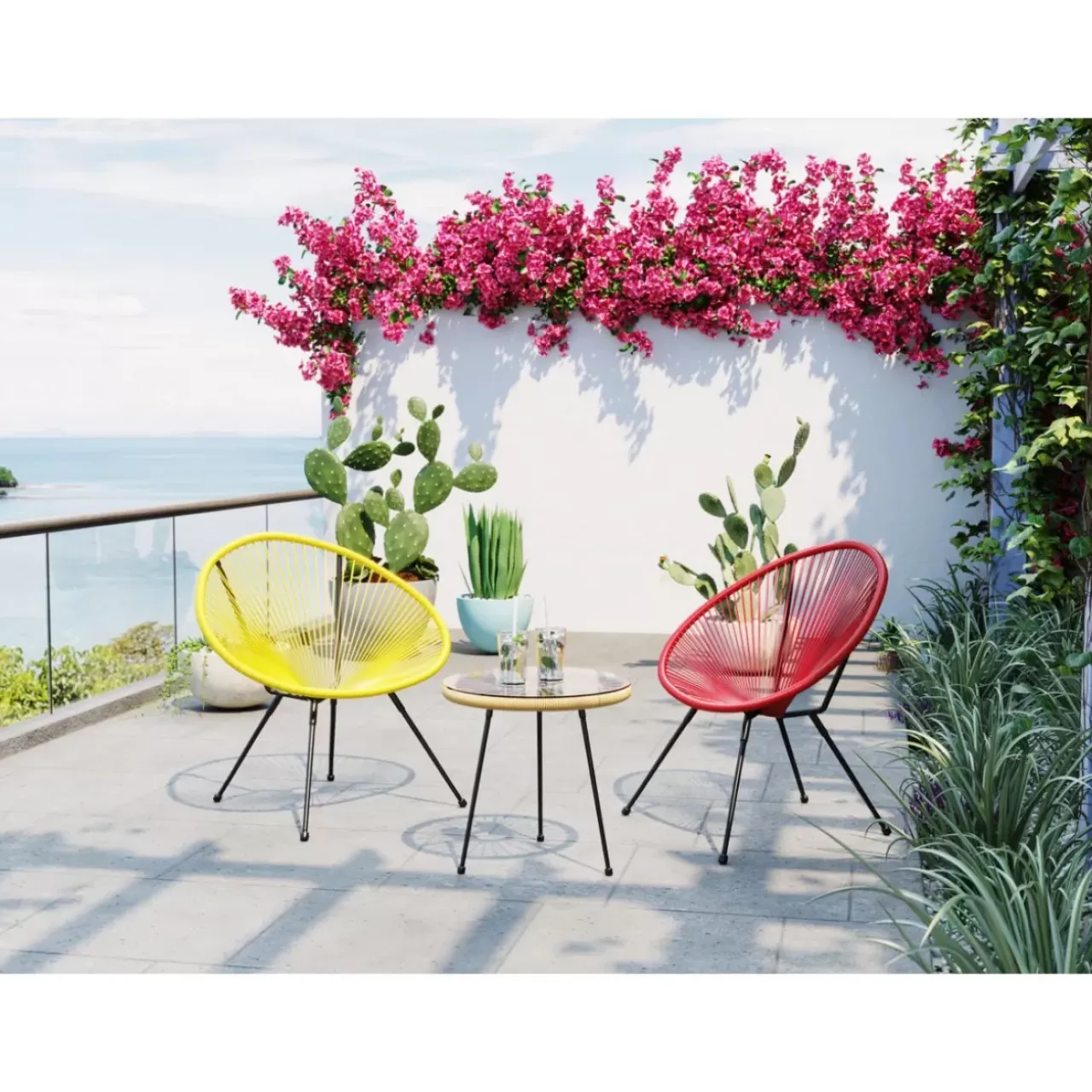 KARE Design Outdoormöbel-Sessel Acapulco Cherry