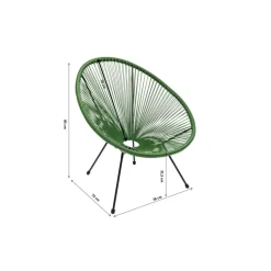 KARE Design Outdoormöbel-Sessel Acapulco Grun