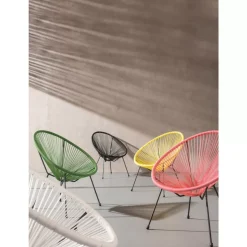 KARE Design Outdoormöbel-Sessel Acapulco Schwarz