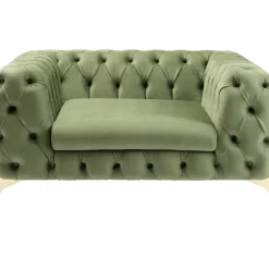 KARE Design Sessel-Sessel Bellissima Velvet Grun 120Cm