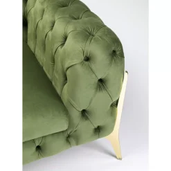 KARE Design Sessel-Sessel Bellissima Velvet Grun 120Cm