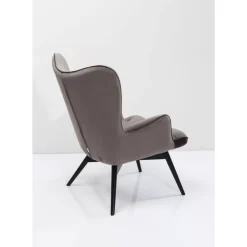 KARE Design Sessel-Sessel Black Vicky Velvet Grau