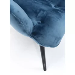 KARE Design Sessel-Sessel Black Vicky Velvet Petrol