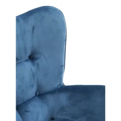 KARE Design Sessel-Sessel Black Vicky Velvet Petrol