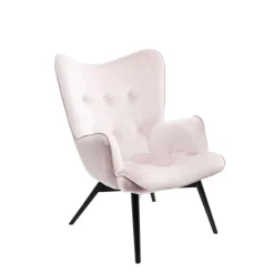 KARE Design Sessel-Sessel Black Vicky Velvet Rose