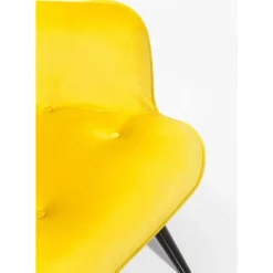 KARE Design Sessel-Sessel Black Vicky Velvet Yellow