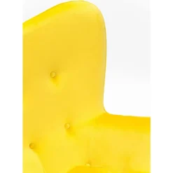 KARE Design Sessel-Sessel Black Vicky Velvet Yellow