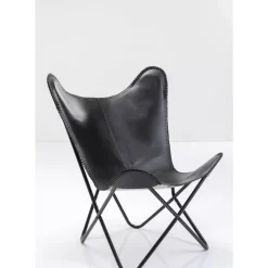 KARE Design Sessel-Sessel California Leder Schwarz