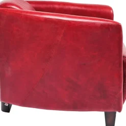 KARE Design Sessel-Sessel Cigar Lounge Red