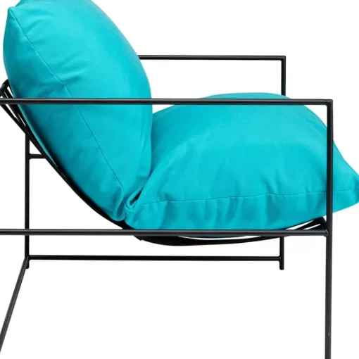 KARE Design Outdoormöbel-Sessel Cuby Garden Blau