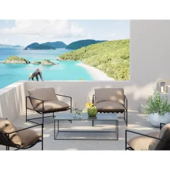 KARE Design Outdoormöbel-Sessel Cuby Garden Grau