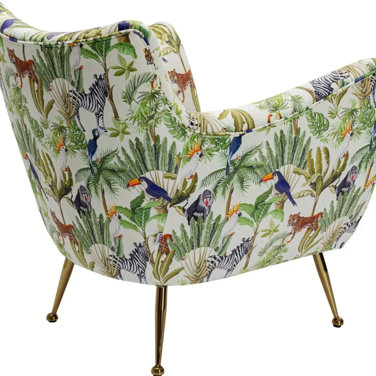 KARE Design Sessel-Sessel Goldfinger Tropical