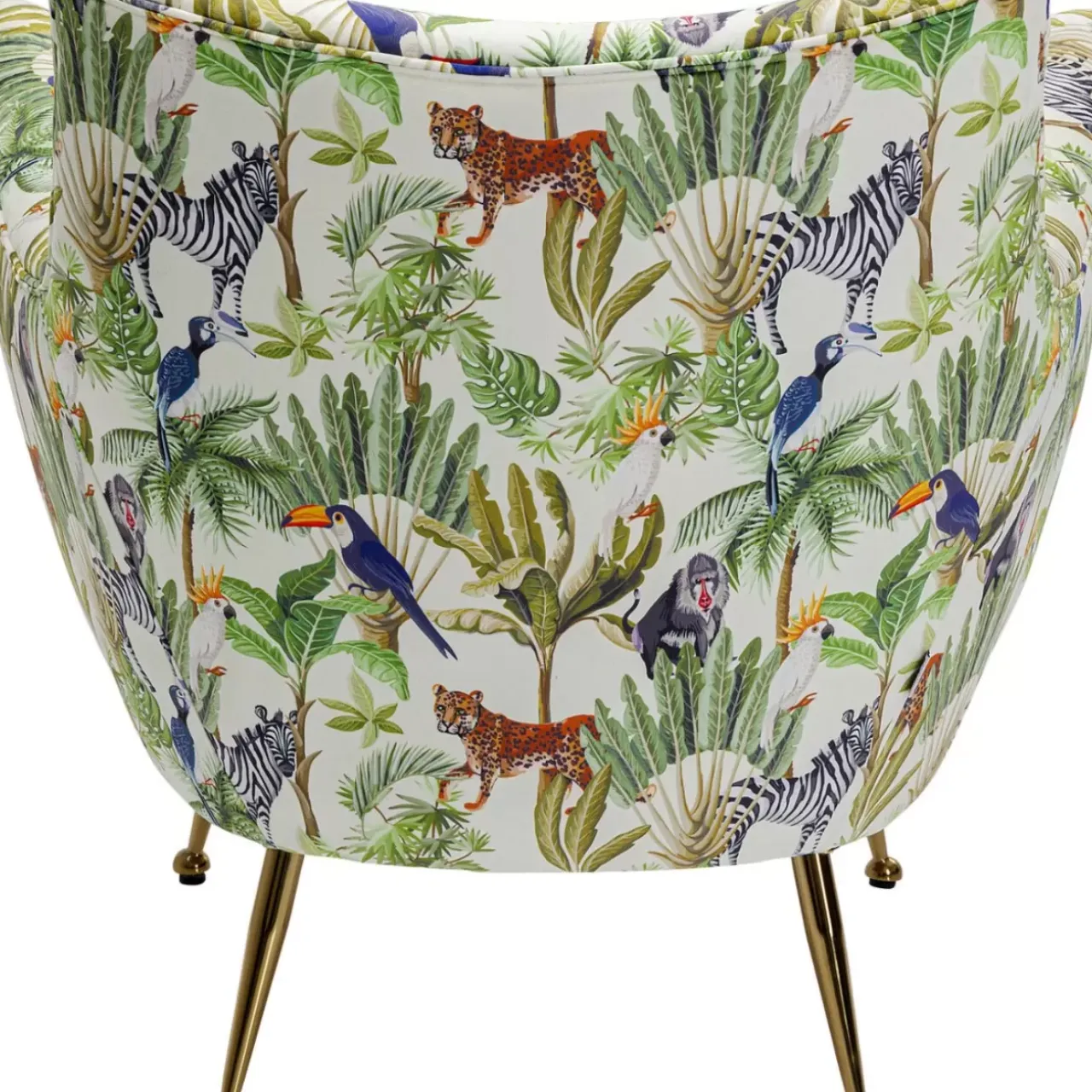 KARE Design Sessel-Sessel Goldfinger Tropical