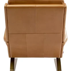 KARE Design Sessel-Sessel Mit Hocker Breno Braun