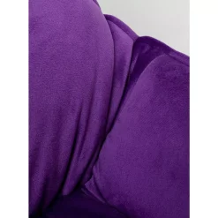 KARE Design Sessel-Sessel Mit Hocker Snuggle Lila (2/Tlg)