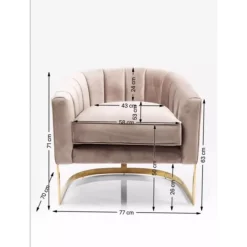 KARE Design Sessel-Sessel Pure Elegance Beige