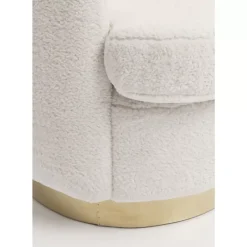 KARE Design Sessel-Sessel Silhouette Fur Weiss