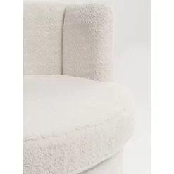 KARE Design Sessel-Sessel Silhouette Fur Weiss