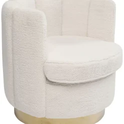 KARE Design Sessel-Sessel Silhouette Fur Weiss