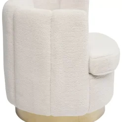 KARE Design Sessel-Sessel Silhouette Fur Weiss