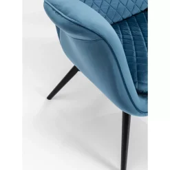 KARE Design Sessel-Sessel Tudor Velvet Petrol