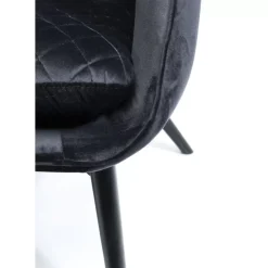 KARE Design Sessel-Sessel Tudor Velvet Schwarz