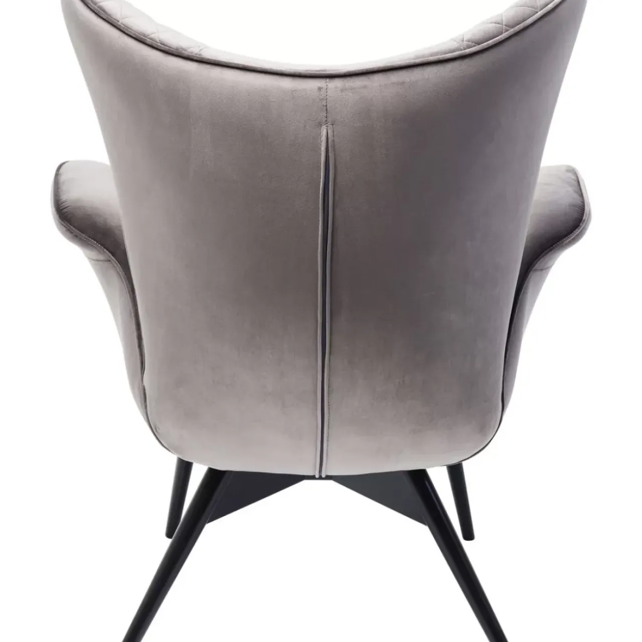 KARE Design Sessel-Sessel Tudor Velvet Silbergrau