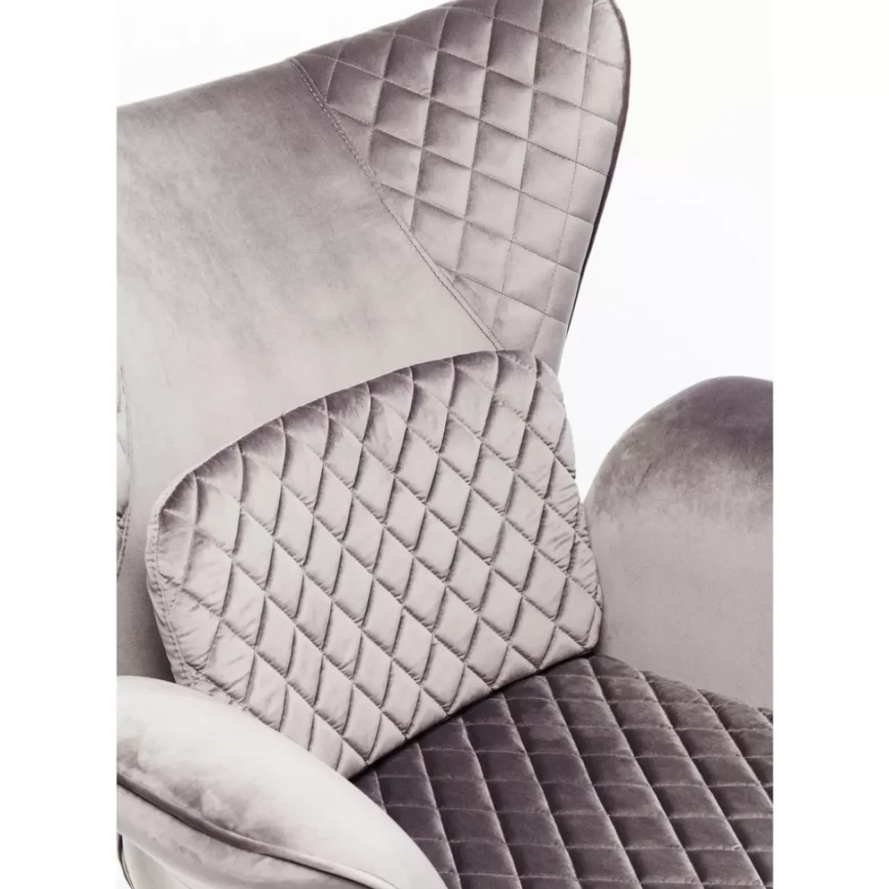 KARE Design Sessel-Sessel Tudor Velvet Silbergrau