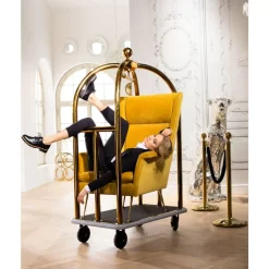 KARE Design Sessel-Sessel Vegas Forever Gelb