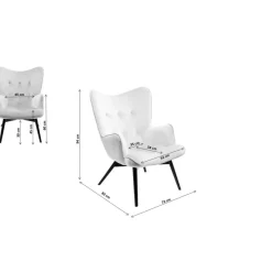 KARE Design Sessel-Sessel Vicky Ecru