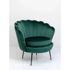 KARE Design Sessel-Sessel Water Lily Black Dunkelgrun