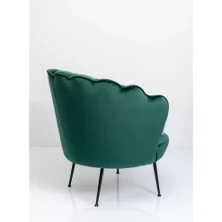 KARE Design Sessel-Sessel Water Lily Black Dunkelgrun