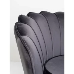 KARE Design Sessel-Sessel Water Lily Black Grau