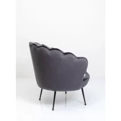 KARE Design Sessel-Sessel Water Lily Black Grau