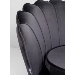 KARE Design Sessel-Sessel Water Lily Chrom Grau